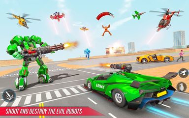 Screenshot 10: Army Bus Robot Car Game 3d