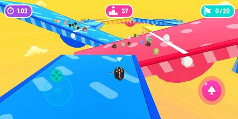Screenshot 1: Fall.io - Race of Dino