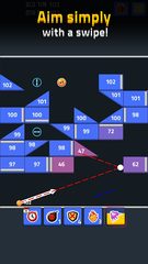 Screenshot 1: Swipe Brick Breaker 2