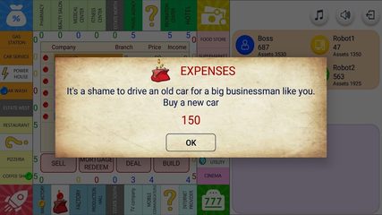 Screenshot 9: Monopolist Business Dice Board