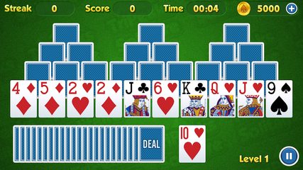 Screenshot 1: TriPeaks Solitaire Challenge