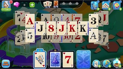 Screenshot 1: Solitaire Tripeaks Magic Games