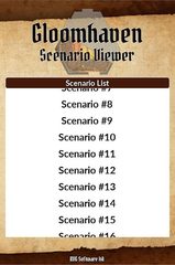 Screenshot 1: Gloomhaven Scenario Viewer