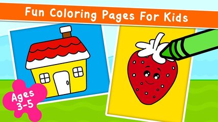 Screenshot 1: Coloring Games for Kids - Drawing & Color Book
