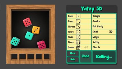 Screenshot 4: Yatzy 3D - Free Dice Game