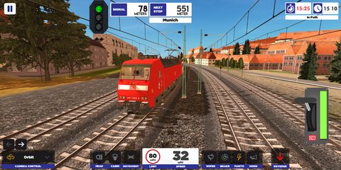 Screenshot 1: Euro Train Simulator 2