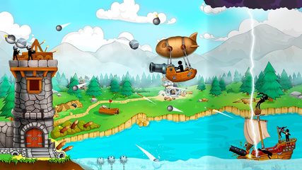 Screenshot 3: The Catapult: Stickman Pirates