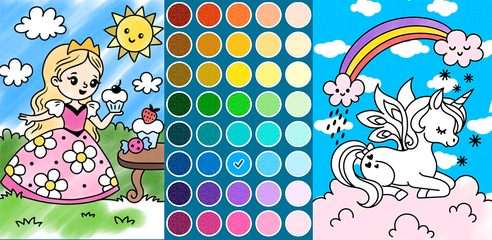 Screenshot 6: Princess coloring book pages
