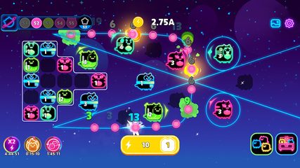 Screenshot 1: Cat Heroes - Merge Defense