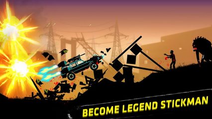 Screenshot 3: Stickman Racer: Survival Zombie