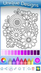 Screenshot 17: Flowers Mandala coloring book