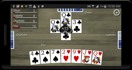Screenshot 4: Hearts Card Classic