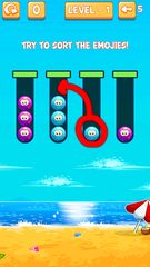 Screenshot 1: Emoji Sort: Color Puzzle Game
