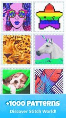 Screenshot 1: Cross Stitch Gold: Color By Number, Sewing pattern