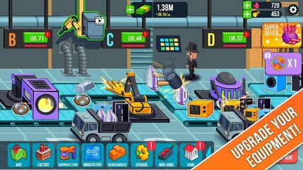 Screenshot 2: Tap Tap Factory: idle tycoon