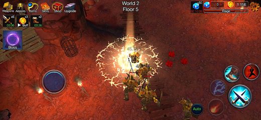 Screenshot 2: Dungeon Clash - 3D Idle RPG |