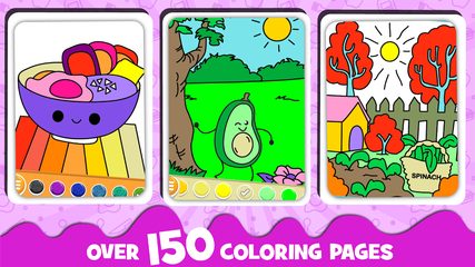 Screenshot 7: Fruits Coloring book & Food Drawing book Kids Free