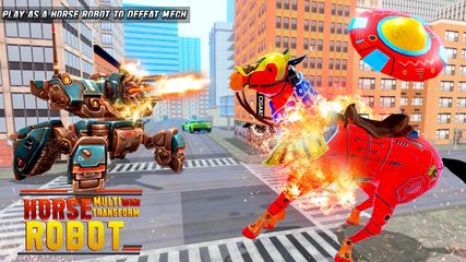 Screenshot 7: Flying Horse Robot Car Game