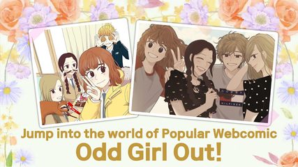 Screenshot 1: Odd Girl Out Interactive Visual novel game k-toon