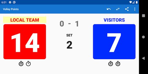 Screenshot 1: Volleyball Scoreboard