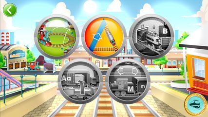 Screenshot 1: Learn Letter Names and Sounds with ABC Trains