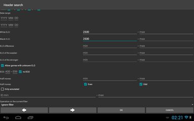 Screenshot 5: Scid on the go