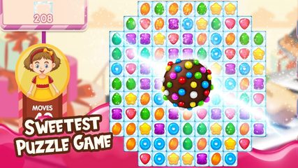 Screenshot 1: Candy Sugar: Match 3 Puzzle