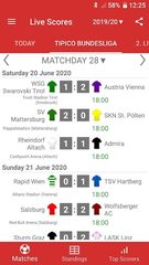 Screenshot 1: Live Scores for Admiral Bundesliga 2021/2022