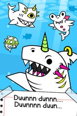 Screenshot 1: Shark Evolution: Idle Game