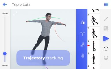 Screenshot 14: Freezio Figure Skating 3D app for training jumps.