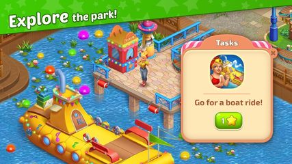 Screenshot 4: Matchland - Build your Theme Park