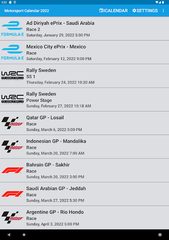 Screenshot 12: Motorsport Calendar 2022