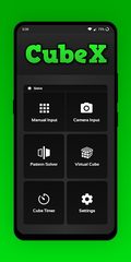 Screenshot 1: CubeX - Cube Solver, Virtual Cube and Timer