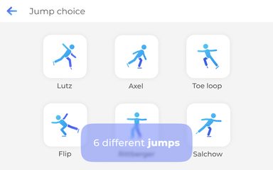 Screenshot 9: Freezio Figure Skating 3D app for training jumps.