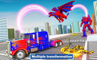 Screenshot 8: Flying Dragon Transport Truck Transform Robot Game
