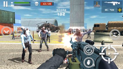 Screenshot 1: Dead Zombie Battle : Zombie Defense Warfare