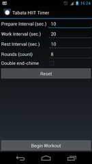 Screenshot 1: Tabata HIIT Timer (Ad free)