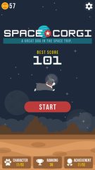 Screenshot 1: Space Corgi - Dog jumping space travel game