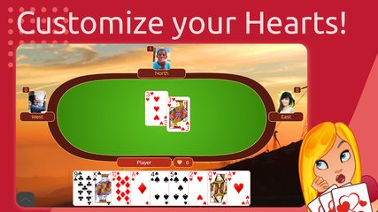 Screenshot 4: Hearts Deluxe - Free Card Game