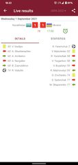 Screenshot 3: Live Scores for World Cup Qatar 2022 Qualifiers
