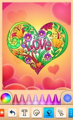 Screenshot 10: Valentines love coloring book