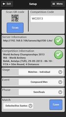 Screenshot 2: Ianseo Scorekeeper