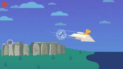 Screenshot 1: Dinosaur Plane: Games for kids