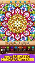 Screenshot 1: Cross Stitch Coloring Mandala