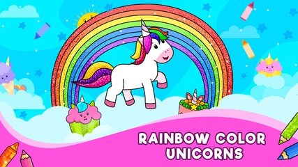 Screenshot 1: Unicorn Glitter Coloring Book: Coloring Unicorn🦄