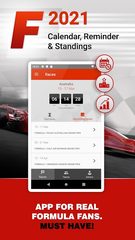 Screenshot 1: Formula 2021 Calendar & Standings