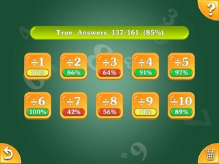 Screenshot 10: Multiplication and Division Tables. Training.