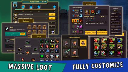 Screenshot 5: Elemental Dungeon - Roguelike Monster Adventure