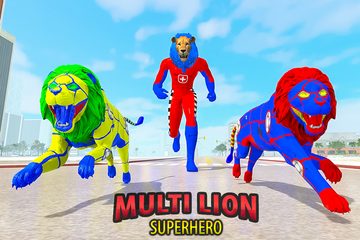 Screenshot 3: Police Lion Robot Superhero: Super Speed Hero Game