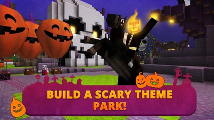 Screenshot 1: Scary Theme Park Craft: Spooky Horror Zombie Games